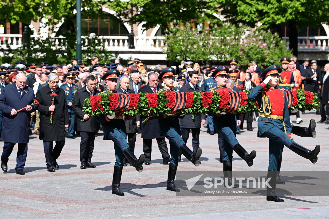 Russia Putin WWII Victory Day Wreath Laying