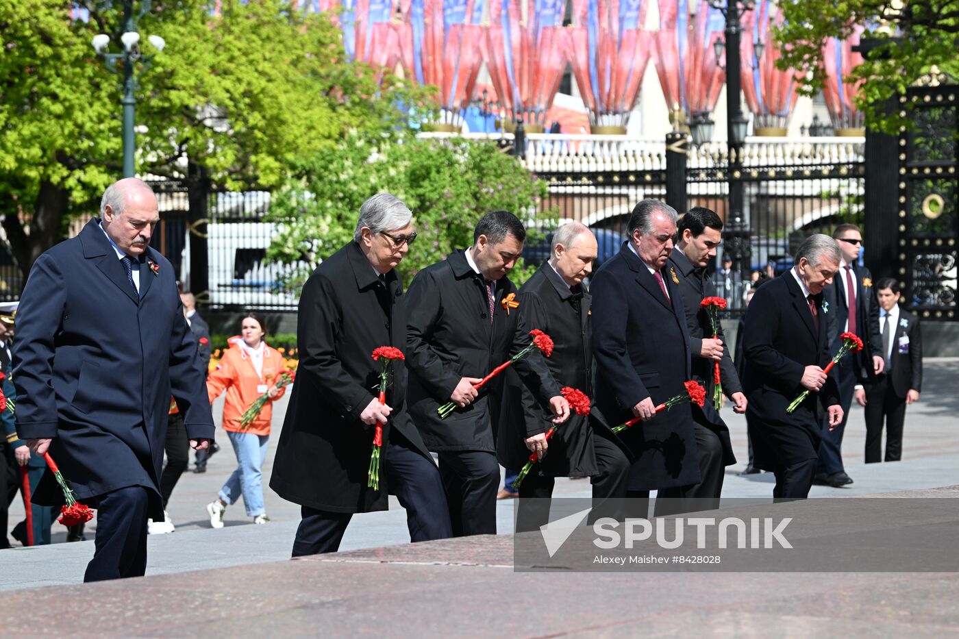 Russia Putin WWII Victory Day Wreath Laying