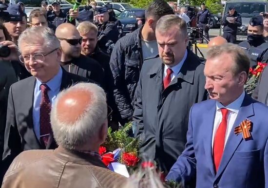 Poland Russia WWII Victory Day Memorial
