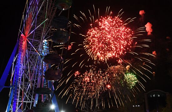 Russia WWII Victory Day Fireworks