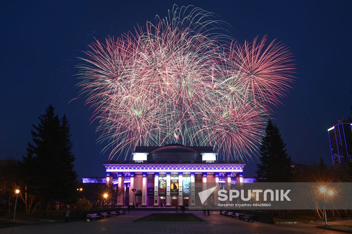 Russia WWII Victory Day Fireworks