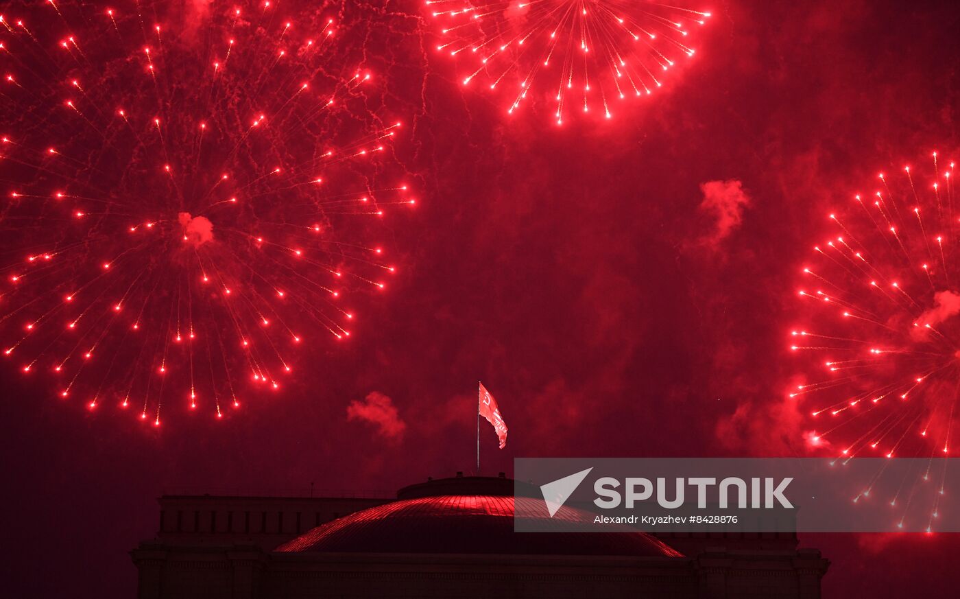 Russia WWII Victory Day Fireworks