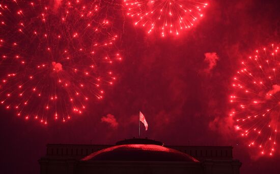 Russia WWII Victory Day Fireworks