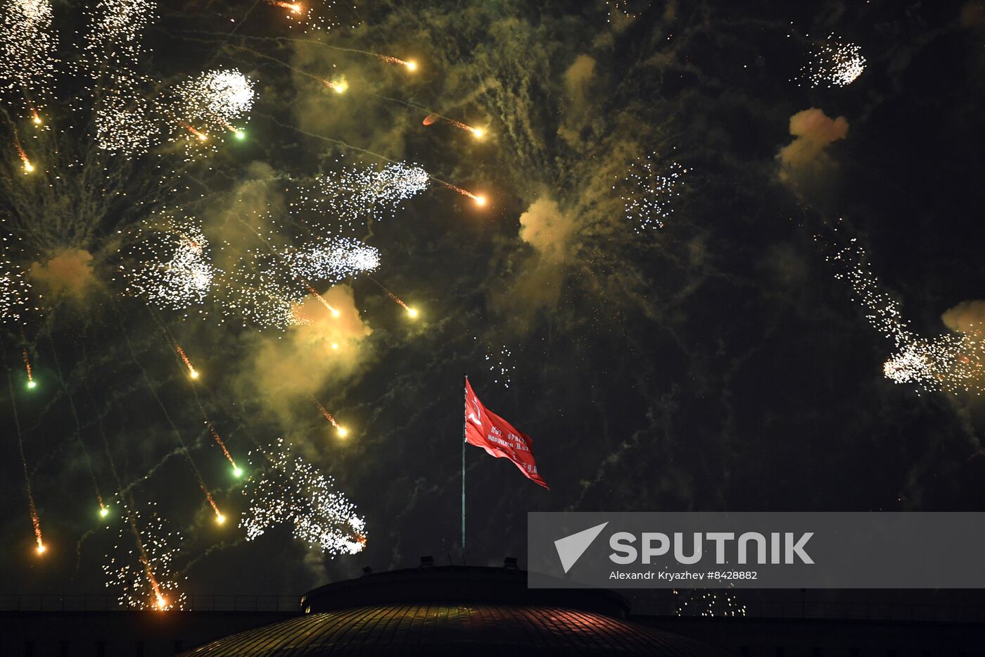 Russia WWII Victory Day Fireworks