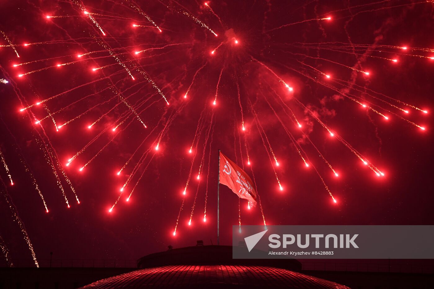 Russia WWII Victory Day Fireworks