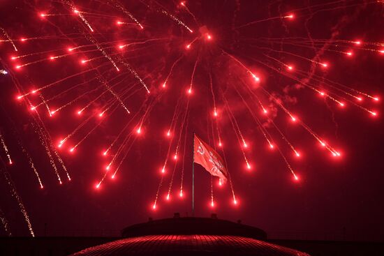Russia WWII Victory Day Fireworks