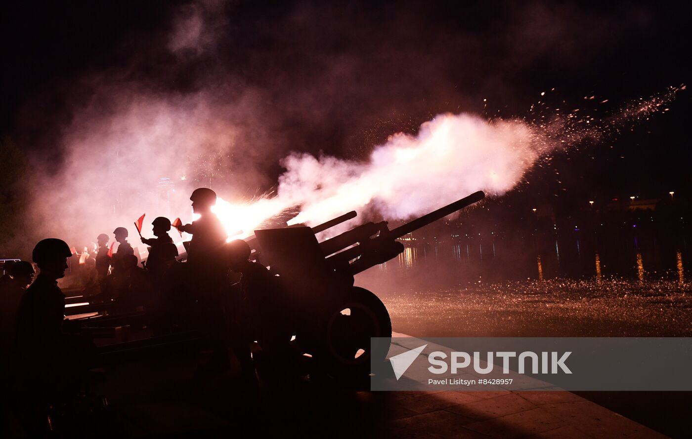 Russia WWII Victory Day Fireworks