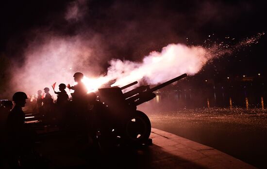 Russia WWII Victory Day Fireworks