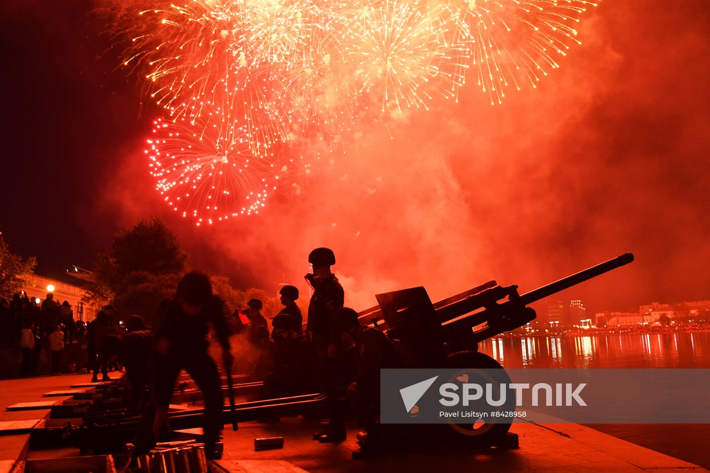 Russia WWII Victory Day Fireworks