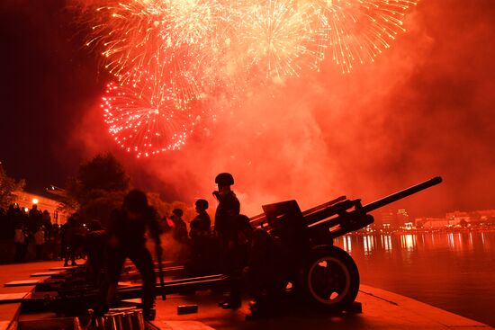 Russia WWII Victory Day Fireworks