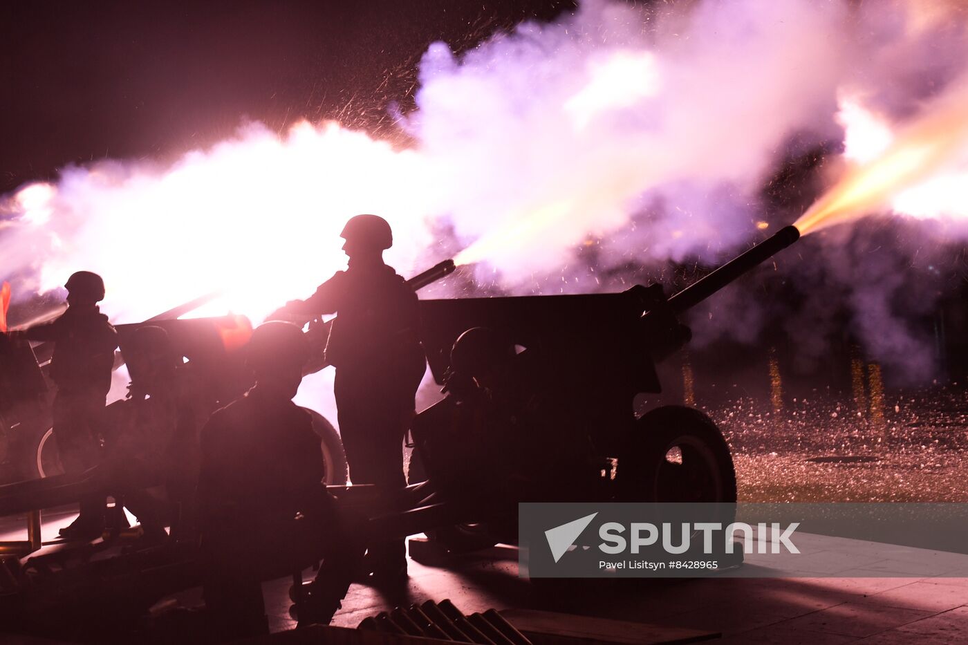 Russia WWII Victory Day Fireworks