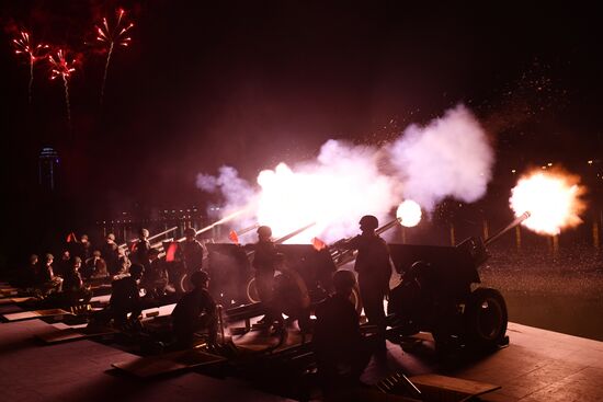 Russia WWII Victory Day Fireworks