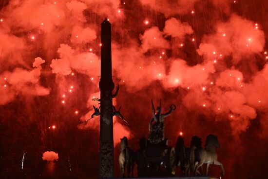 Russia WWII Victory Day Fireworks