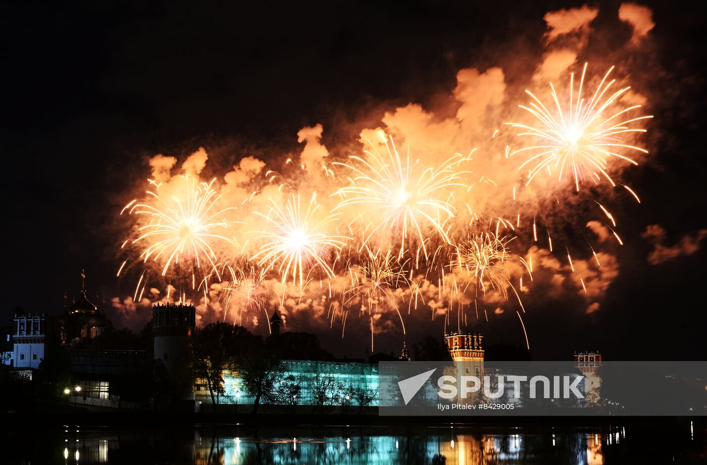 Russia WWII Victory Day Fireworks