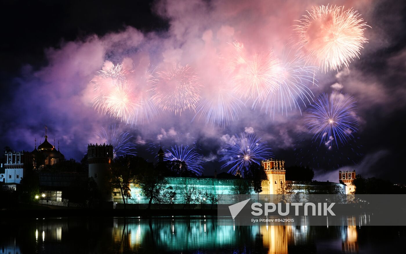 Russia WWII Victory Day Fireworks