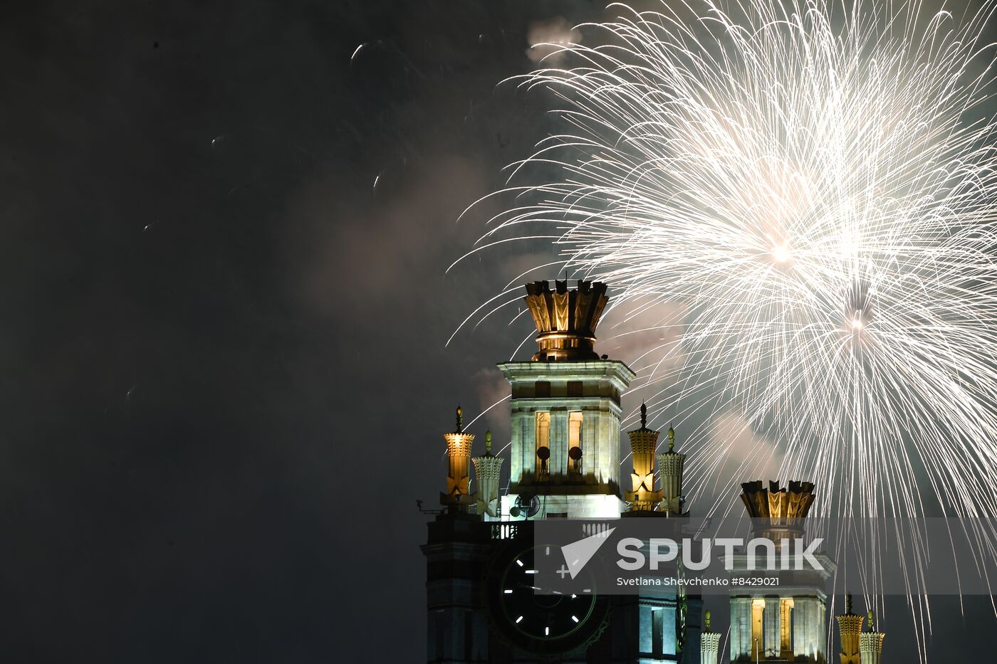 Russia WWII Victory Day Fireworks