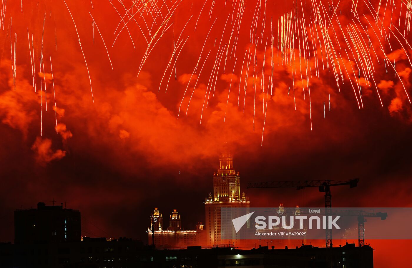 Russia WWII Victory Day Fireworks