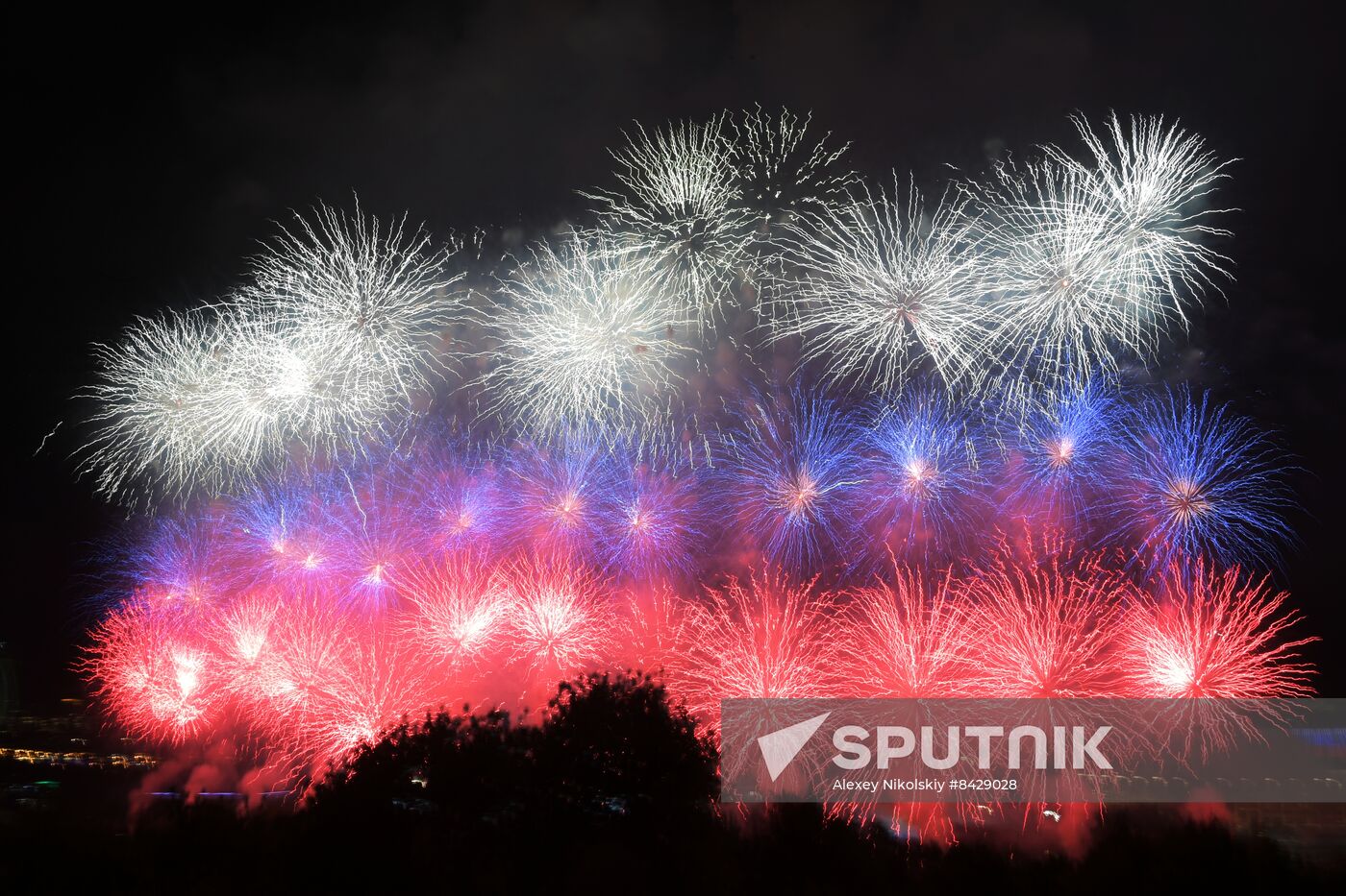 Russia WWII Victory Day Fireworks