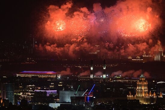 Russia WWII Victory Day Fireworks