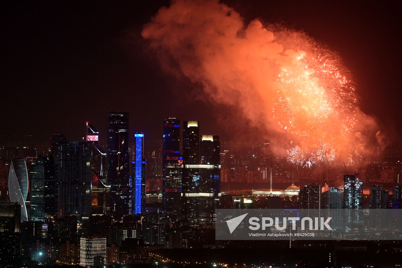 Russia WWII Victory Day Fireworks