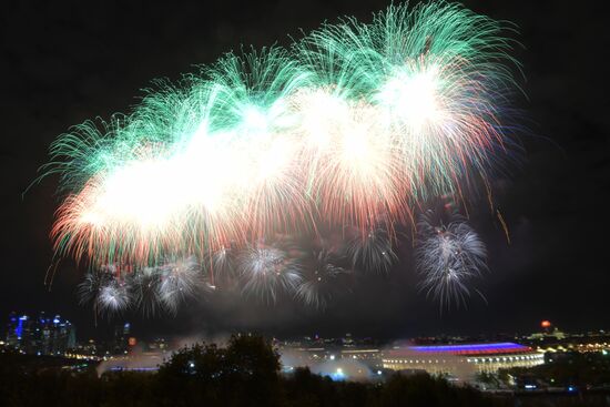 Russia WWII Victory Day Fireworks