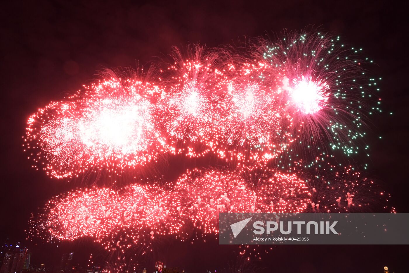 Russia WWII Victory Day Fireworks