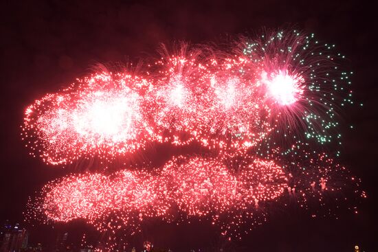 Russia WWII Victory Day Fireworks