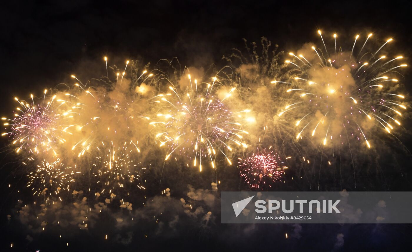 Russia WWII Victory Day Fireworks