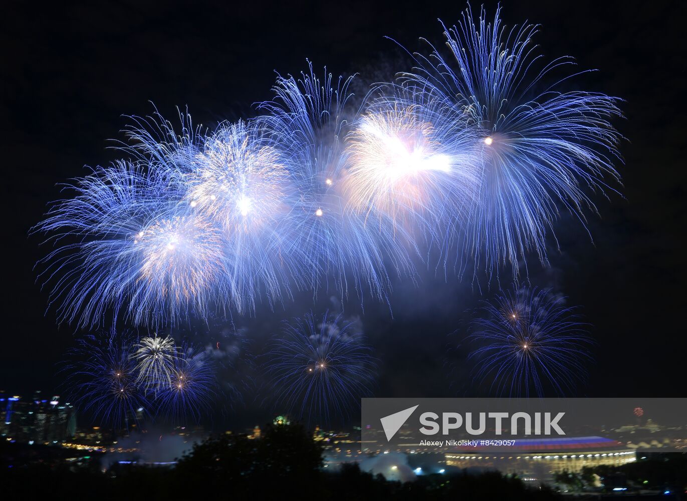 Russia WWII Victory Day Fireworks