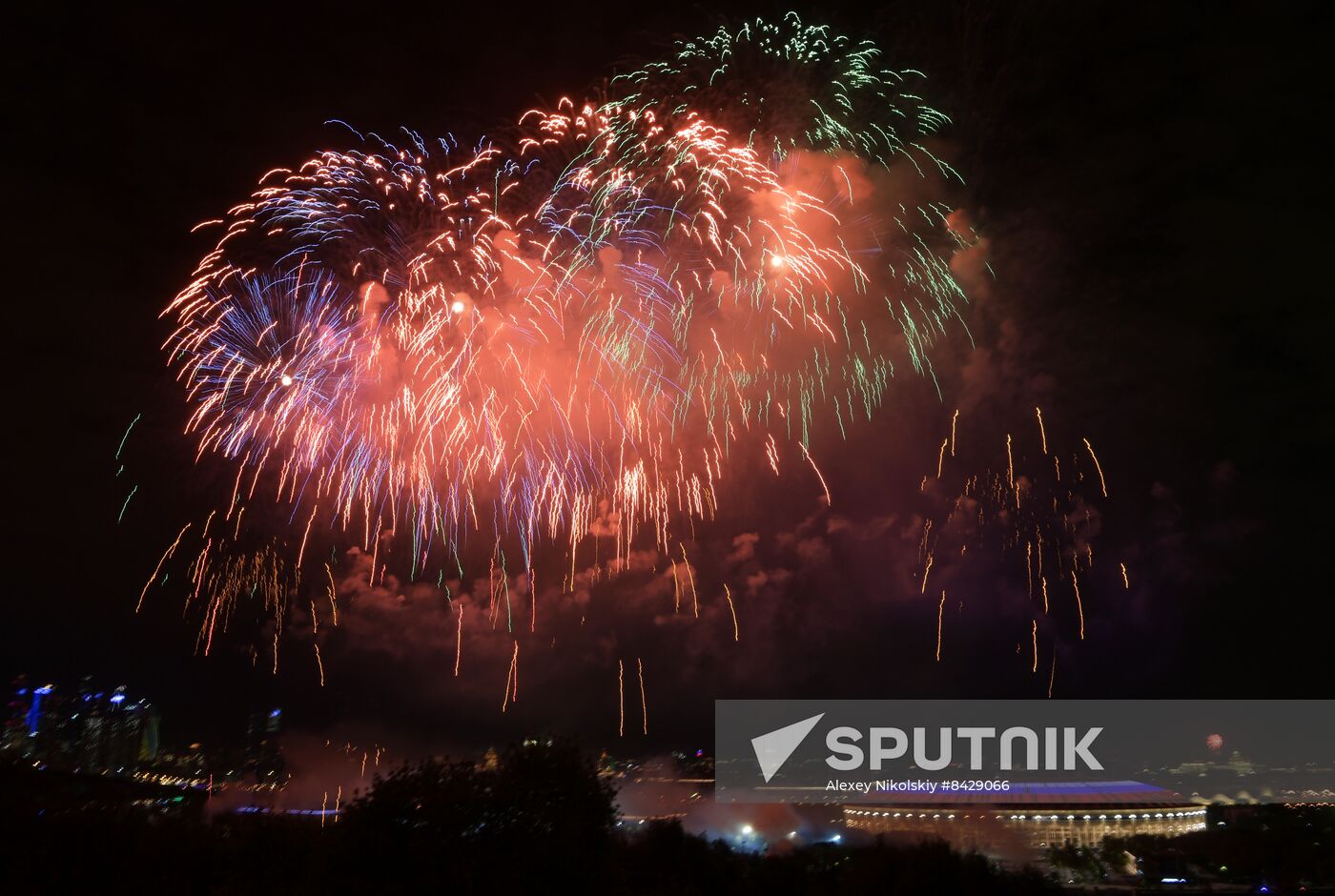 Russia WWII Victory Day Fireworks