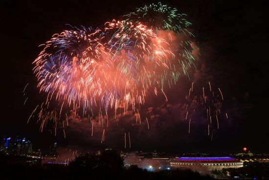 Russia WWII Victory Day Fireworks