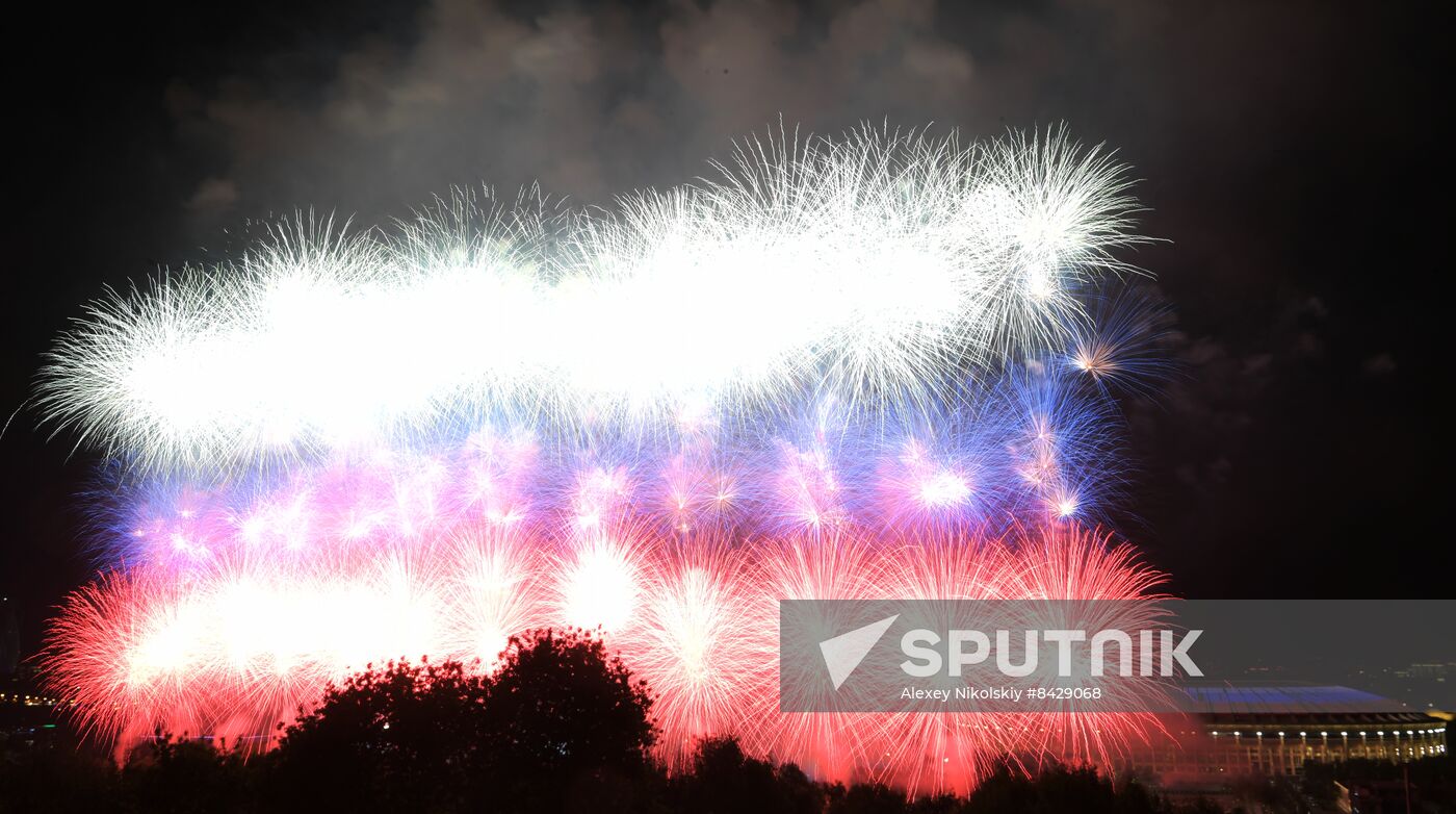 Russia WWII Victory Day Fireworks