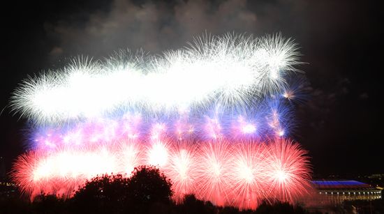Russia WWII Victory Day Fireworks