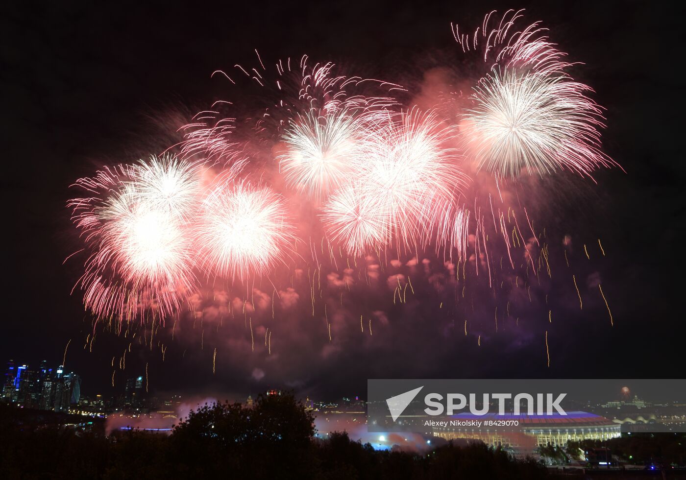 Russia WWII Victory Day Fireworks