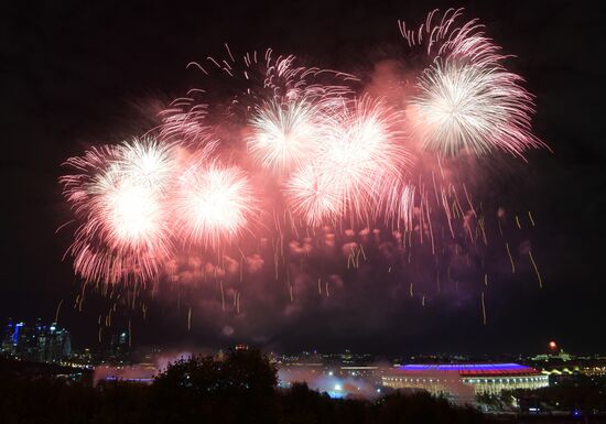 Russia WWII Victory Day Fireworks