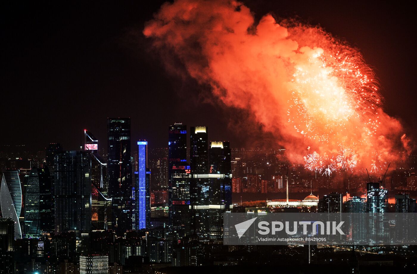 Russia WWII Victory Day Fireworks