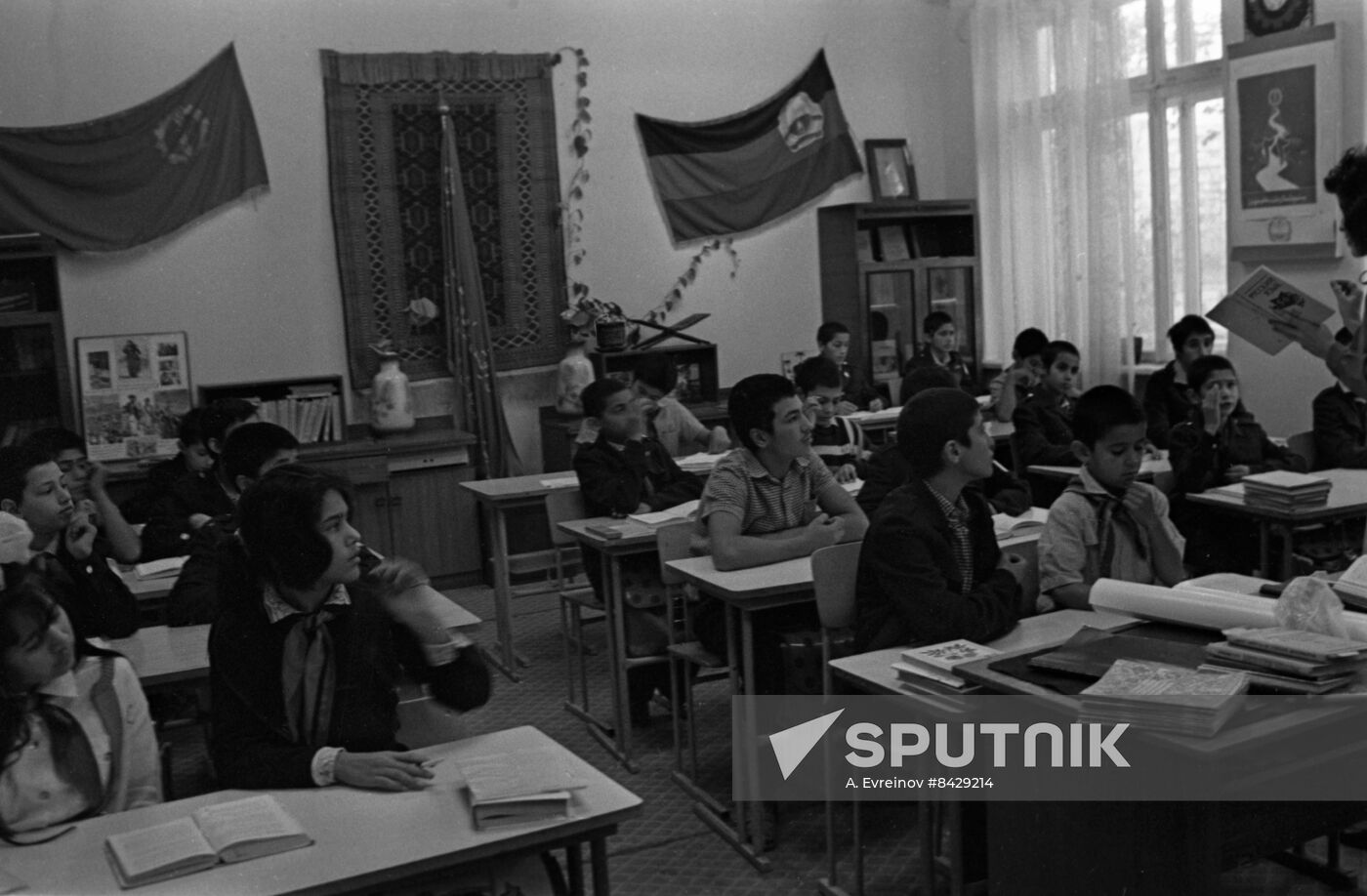 Parentless children from Afghanistan at Boarding School No. 9 in Volgograd