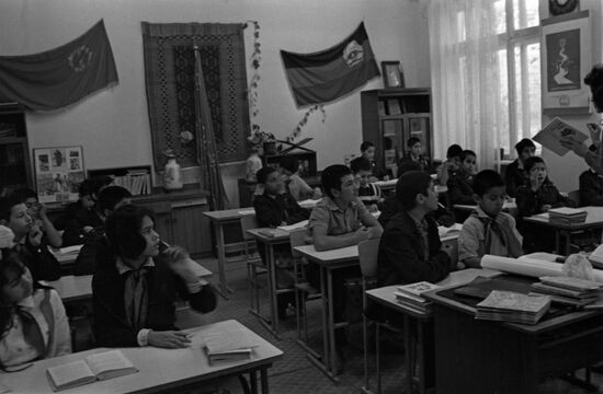 Parentless children from Afghanistan at Boarding School No. 9 in Volgograd