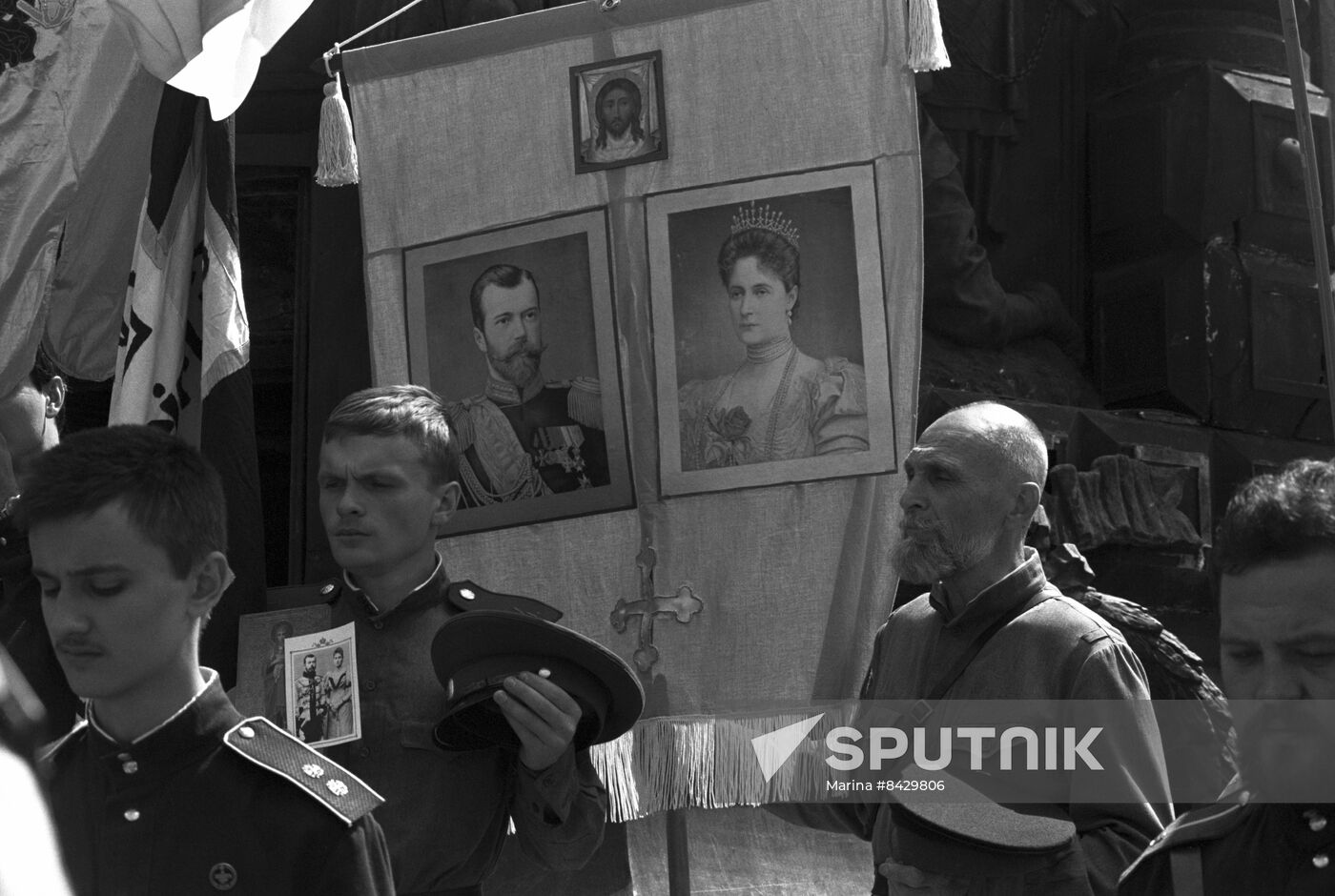 Religious procession on Russian Emperor Nicholas II's memory day
