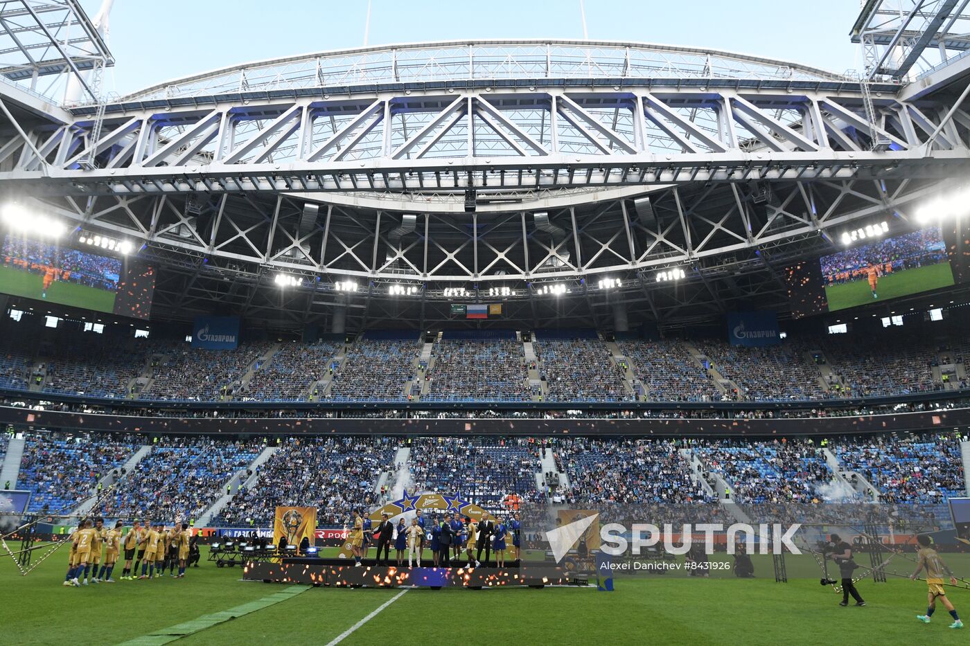 Russia Soccer Premier-League Zenit Honouring