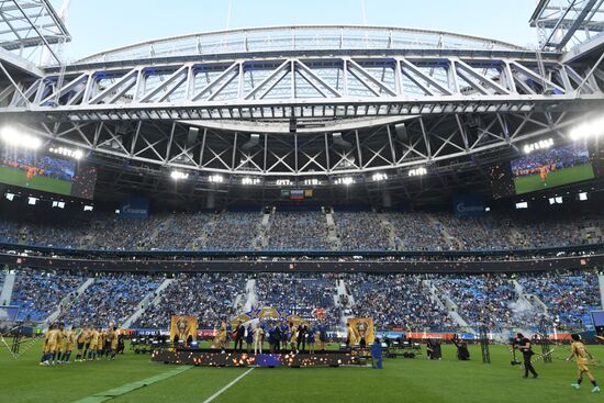 Russia Soccer Premier-League Zenit Honouring