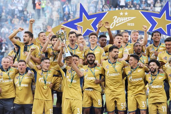 Russia Soccer Premier-League Zenit Honouring