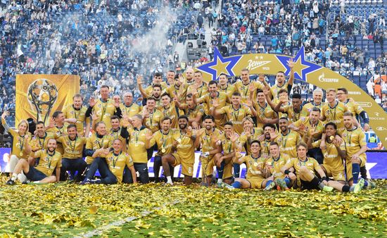 Russia Soccer Premier-League Zenit Honouring