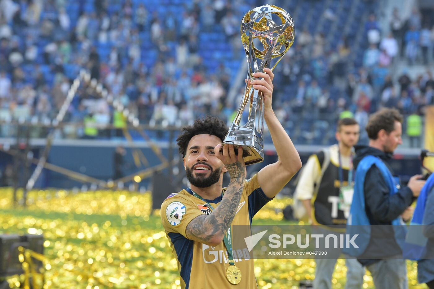 Russia Soccer Premier-League Zenit Honouring