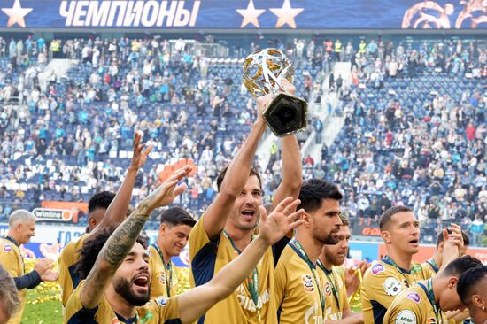 Russia Soccer Premier-League Zenit Honouring