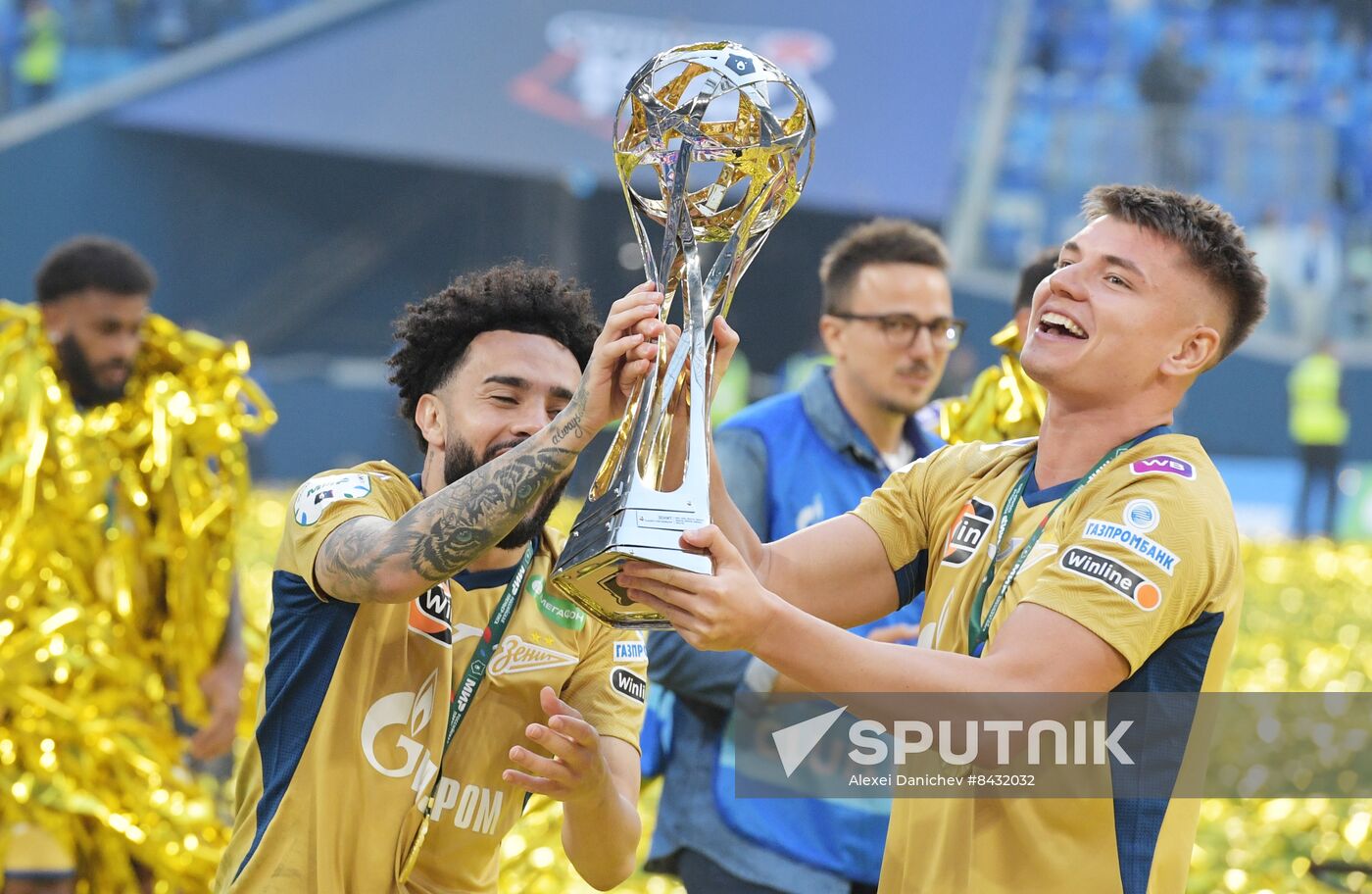 Russia Soccer Premier-League Zenit Honouring