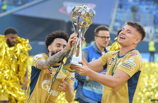 Russia Soccer Premier-League Zenit Honouring