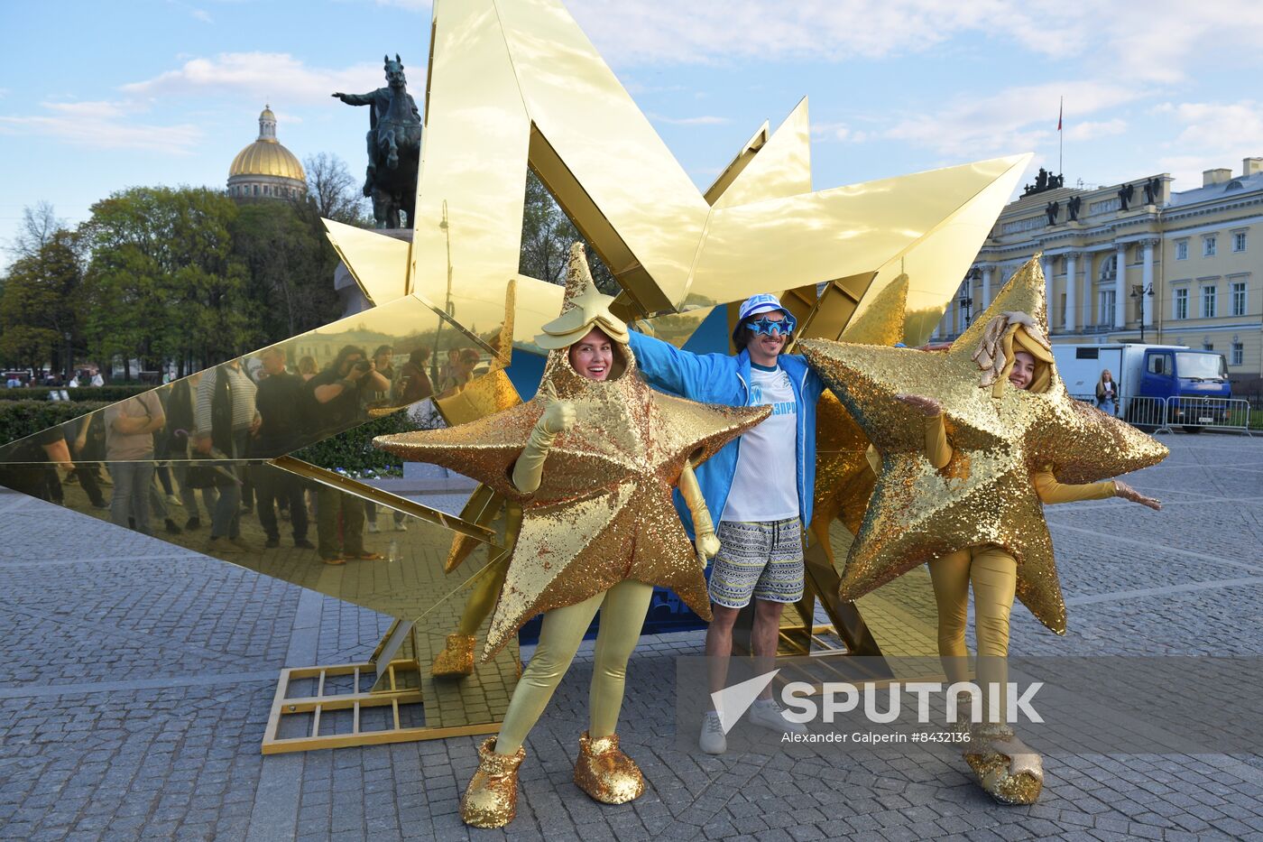 Russia Soccer Premier-League Zenit Honouring