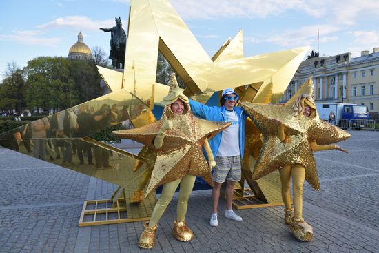 Russia Soccer Premier-League Zenit Honouring