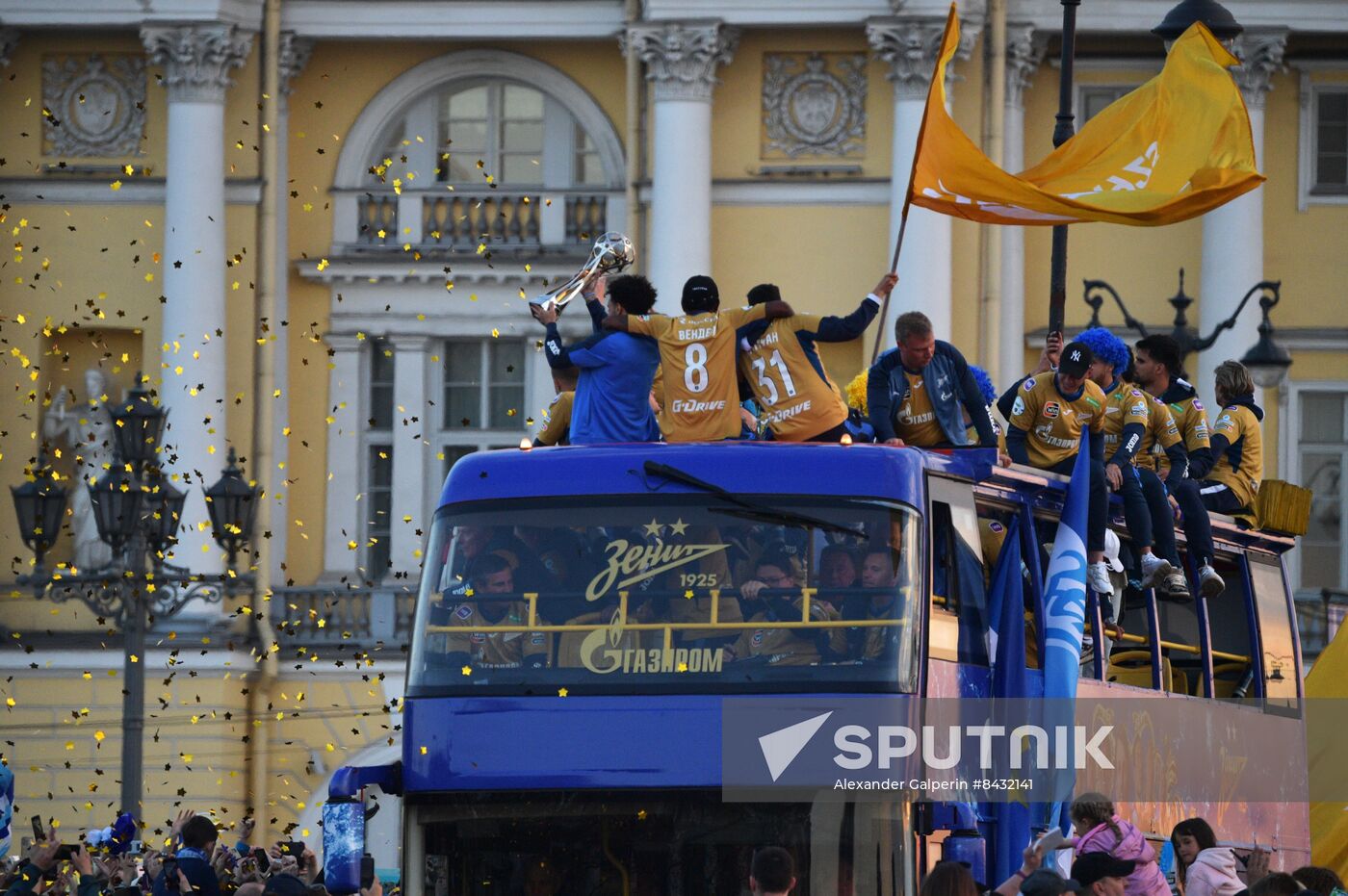 Russia Soccer Premier-League Zenit Honouring